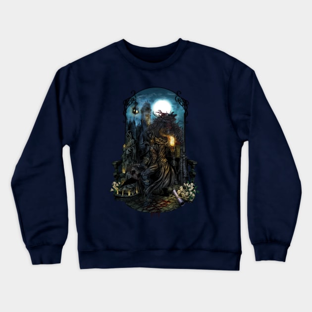 BloodBorne Crewneck Sweatshirt by EllipticLeaf